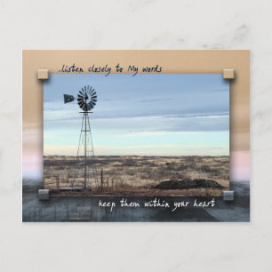 Meine Worte im Herzen behalten Postkarte