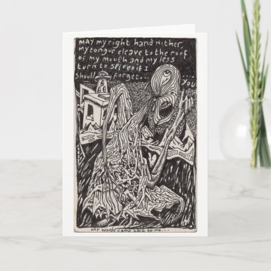 Meine Worte kamen auf mich zurück... Karte (Vorderseite)