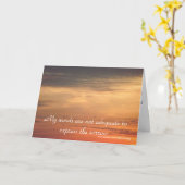 Meine Worte reichen nicht aus, Condolence Card Karte (Gelbe Blume)