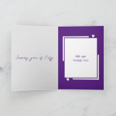 Meine wunderbare Ehefrau liebt Vögel Jubiläum Karte (Innenseite)