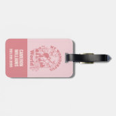 Meine wunderbaren Retro-Blume Gepäckanhänger (Rückseite horizontal)