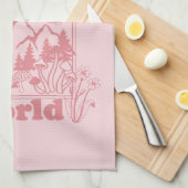 Meine wunderbaren Retro-Blume Geschirrtuch (Viertel Falte)