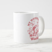 Meine wunderbaren Retro-Blume Jumbo-Tasse (Vorderseite Rechts)