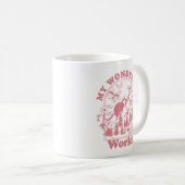 Meine wunderbaren Retro-Blume Kaffeetasse (VorderseiteRechts)