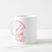 Meine wunderbaren Retro-Blume Kaffeetasse (Vorderseite Links)