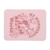 Meine wunderbaren Retro-Blume Magnet (Horizontal)