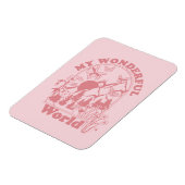 Meine wunderbaren Retro-Blume Magnet (Linke Seite)