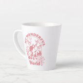 Meine wunderbaren Retro-Blume Milchtasse (Linke Ecke)