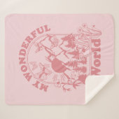 Meine wunderbaren Retro-Blume Sherpadecke (Vorderseite (Horizontal))