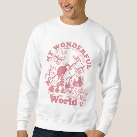 Meine wunderbaren Retro-Blume Sweatshirt (Vorderseite)