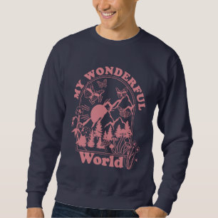 Meine wunderbaren Retro-Blume Sweatshirt