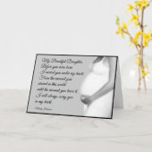 Meine wunderschöne Tochter aus der Mama freut sich Karte (Gelbe Blume)