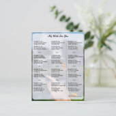 Meine Wünsche für Sie (neue Version) Postkarte (Stehend Vorderseite)