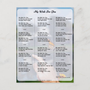 Meine Wünsche für Sie (neue Version) Postkarte