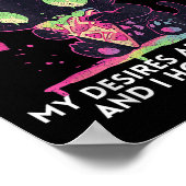 Meine Wünsche sind meine eigenen, und ich halte di Poster (Ecke)