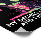 Meine Wünsche sind meine eigenen, und ich halte di Poster (Ecke)