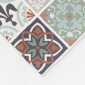 Meine Wurzeln - Mittelmeerfliesen Fleecedecke (Ecke)