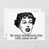 Meine Wut-Management-Klasse macht mich wirklich au Postkarte (Vorne/Hinten)