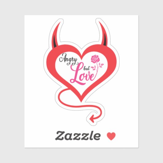 Meine wütende Liebe Aufkleber (Blatt)