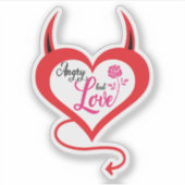 Meine wütende Liebe Aufkleber (Vorderseite)