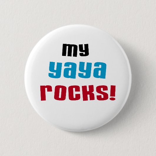 Meine Yaya Rocks T-Shirts und Geschenke Button (Vorderseite)