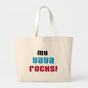 Meine Yaya Rocks T-Shirts und Geschenke Jumbo Stoffbeutel
