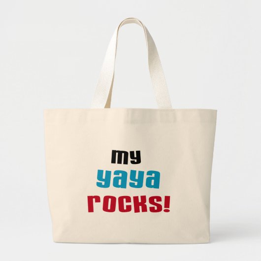 Meine Yaya Rocks T-Shirts und Geschenke Jumbo Stoffbeutel (Vorne)