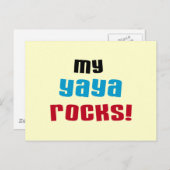 Meine Yaya Rocks T-Shirts und Geschenke Postkarte (Vorne/Hinten)