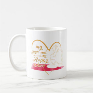 Meine Yogamatte ist mein glücklicher Ort Kaffeetasse