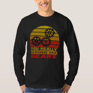 Meine Zahnräder schleifen Autovintage Mechaniker H T-Shirt