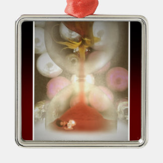 Meine Zeit läuft bereits spät Silbernes Ornament