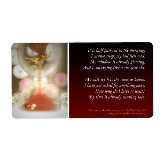 Meine Zeit läuft schon spät (Vorne)