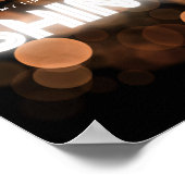 Meine Zeit zu leuchten Poster (Ecke)