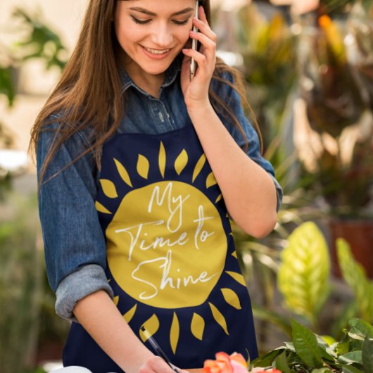 Meine Zeit zu sinken, Sun Print Schürze