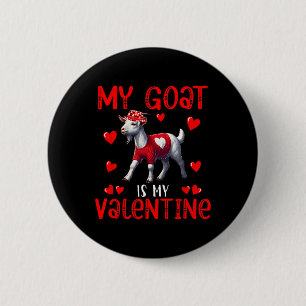Meine Ziege ist mein Valentinstag-Herzen passender Button