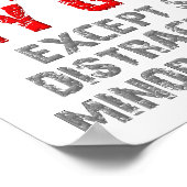 Meine Ziele erreichen Funny Poster (Ecke)