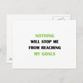 Meine Ziele Postkarte (Vorne/Hinten)