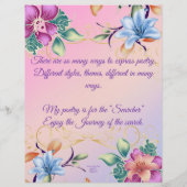 Meine Zitate Personalisiertes Papier (Rückseite)