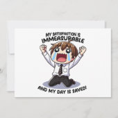 Meine Zufriedenheit ist unermesslich! Einladung (Vorderseite)