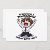 Meine Zufriedenheit ist unermesslich! Einladung (Vorne/Hinten)