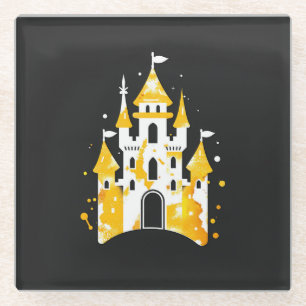 Meine Zuhause ist meine Burg Glasuntersetzer