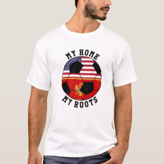 Meine Zuhause My Roots Montenegro Flag Soccer T-Shirt
