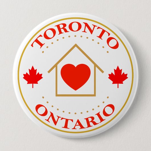 Meine Zuhause Town Button (Vorderseite)