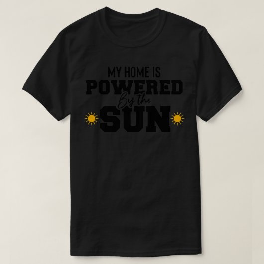 Meine Zuhause wird mit dem sonnenökologischen Sola T-Shirt (Design vorne)