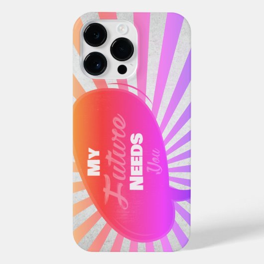 Meine Zukunft braucht Sie - Funkylicious Edition iPhone Hülle (Rückseite)