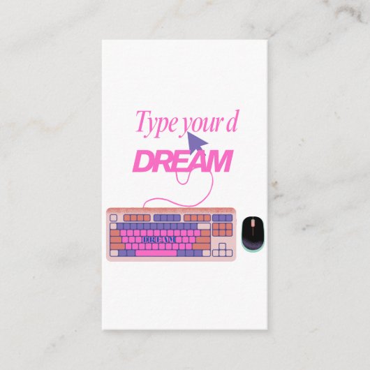 Meine Zukunft eingeben Begleitkarte (Vorderseite)