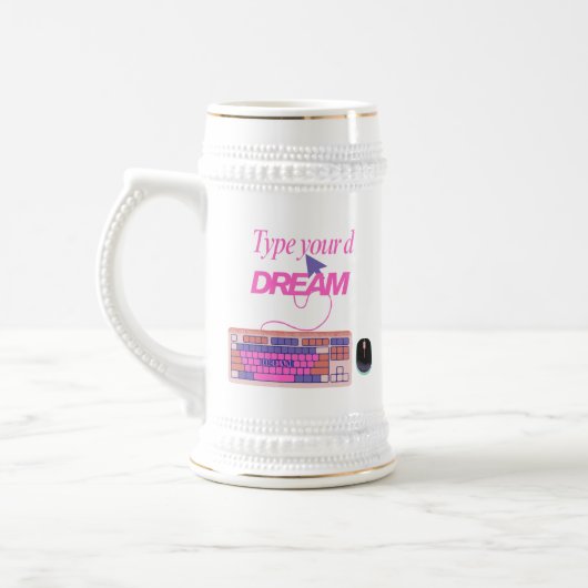 Meine Zukunft eingeben Bierglas (Links)