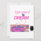 Meine Zukunft eingeben Einladung (Rückseite)