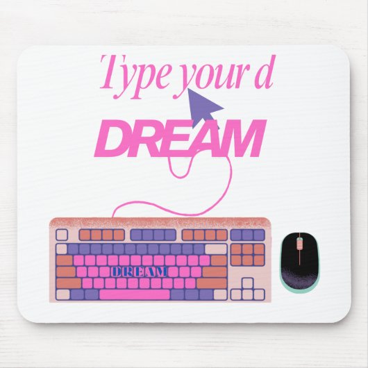 Meine Zukunft eingeben Mousepad (Vorne)