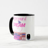 Meine Zukunft eingeben Tasse (Vorderseite Links)